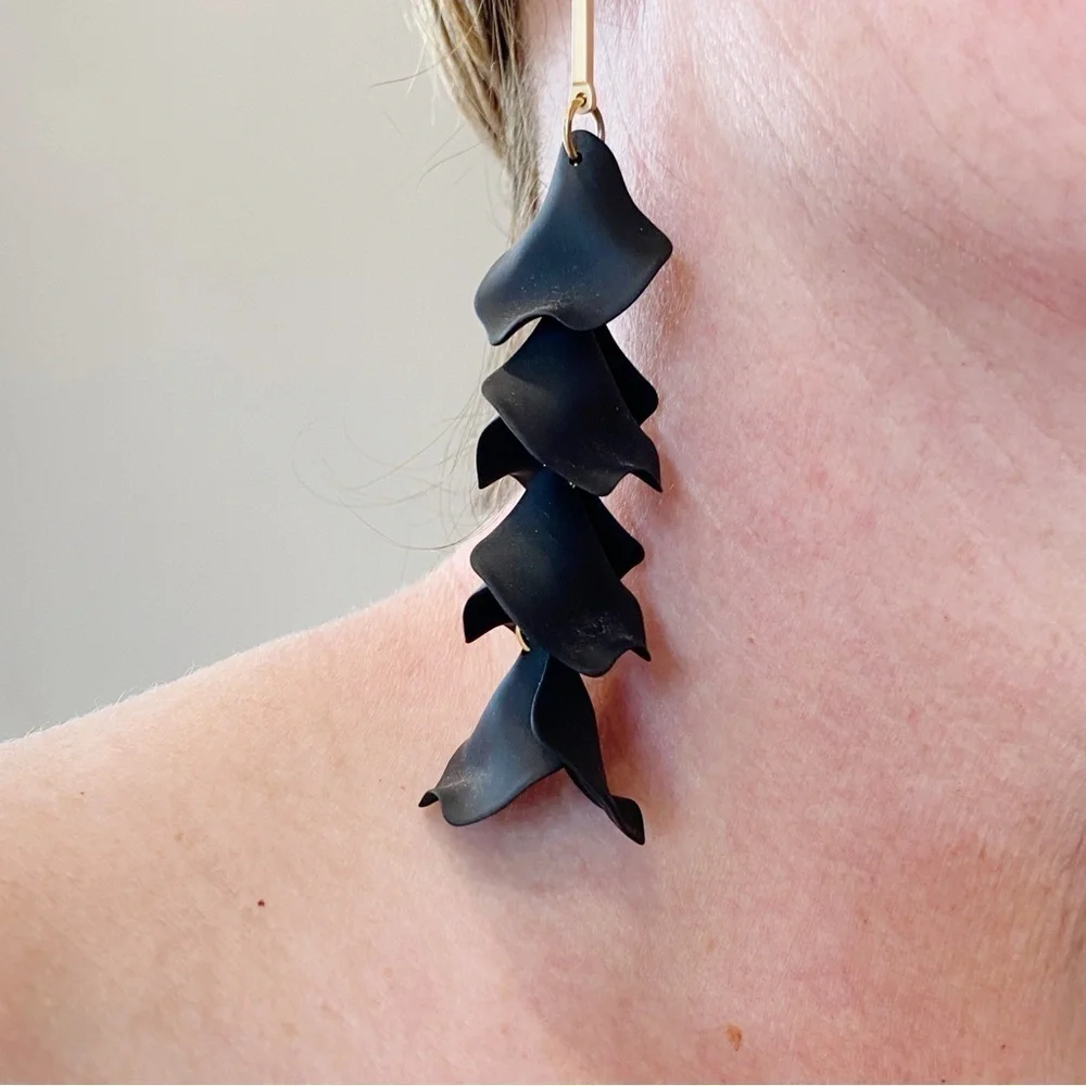 Virtue Jewelry Design Hyacinth Earrings on Bar Posts - Picture 2 of 8